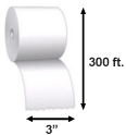 3" x 300' Inkjet Paper - for Ithaca Printers (24 Rolls)